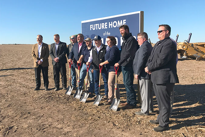 The ground-breaking for CVA’s Courtland, Kansas, facility. The ground-breaking for CVA’s Courtland, Kansas, facility.