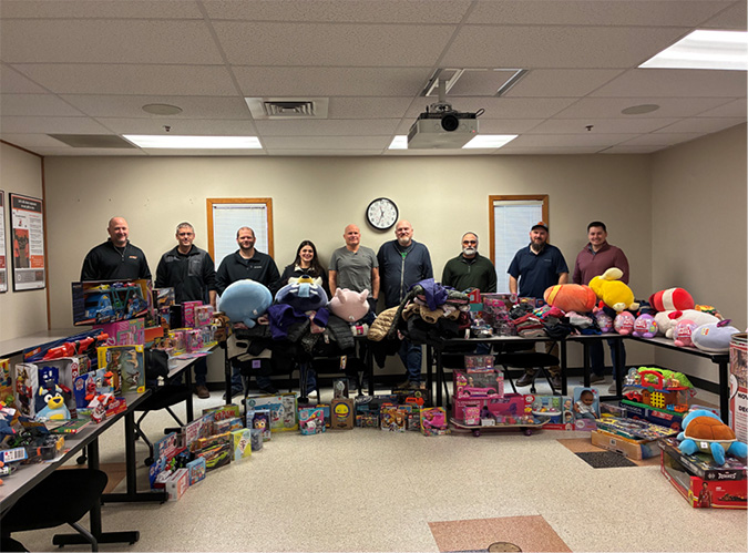 Vancouver employees and toy donations